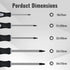 Owl Tools Robertson Square Head Screwdriver Set (5 Pack in the Following Sizes: #0, 1, 2, 3, and #4) Forged Steel with Magnetic Tips & Soft Ergono...
