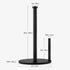 Black Paper Towel Holder, Countertop Paper Towel Holder, Steady Paper Roll Holder, Weighted Paper Towel Stand for Kitchen Bathroom...