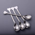 Mini Dessert Spoons Set of 10, Stainless Steel Demitasse Spoons Mini Espresso Coffee Spoons, Small Spoons for Dessert, Tea, Appetizer - Heart-shap...