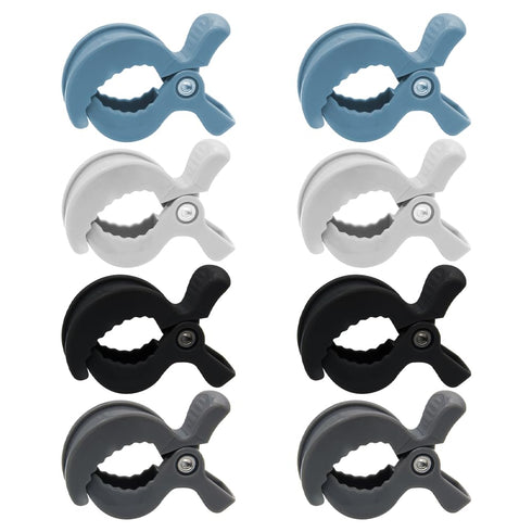 8 Pack Colorful Stroller Clips Pegs to Hook Muslin and Toys Seat Cover Blanket Clips Plastic Universal Clip...