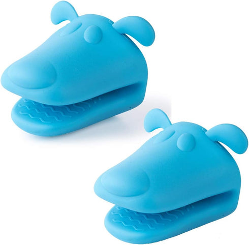 QTECLOR Mini Oven Mitts Gloves-BPA Free Silicone,Heat Resistant, Cooking Pinch Mitts Potholder for Kitchen Cooking & Baking...
