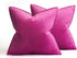 MIULEE Pack of 2 Decorative Velvet Throw Pillow Cover Soft Hot Pink Pillow Cover Soild Square Cushion Case for Spring Sofa Bedroom Car 18x 18 Inch...