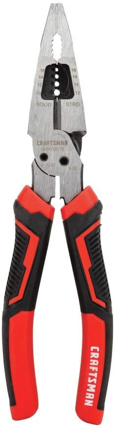 CRAFTSMAN Long Nose Pliers, 8-Inch Multi Function (CMHT81715)...