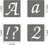 3 Inch Alphabet Letter Stencils - 70 Pack Letter Number Stencil Templates with Signs for Painting on Wood, Reusable Calligraphy Letters Stencils f...