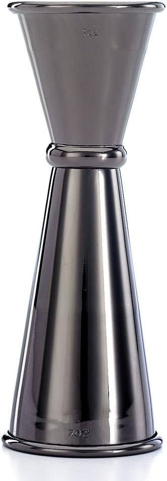 Barfly Japanese Style Jigger, 1 oz x 2 oz, Gun Metal Black...