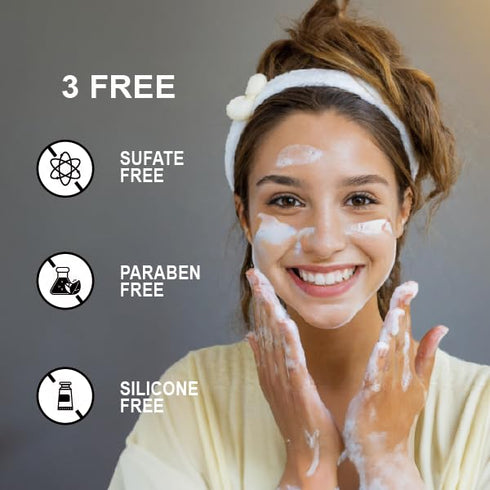 Foaming Facial Cleanser for Daily Face Wash Skincare with Hyaluronic Acid-Blackberry Moisture Cleanser 5.07 fl.oz (150 ml)...