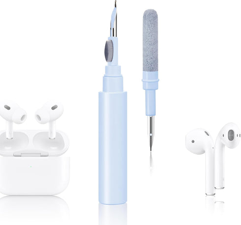Airpods Pro1 2 3 Multi-Function Earbud Cleaning Kit, Earbud Cleaning Pen, Bluetooth Earphone Cleaning Brush, Flocking Sponge with Soft Brush, Mini...