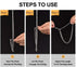 Dog Collar Slip Collar Metal Collar Chewproof P Collar Heavy Chain Dog Training Collar Choke Collar Adjustable Weather Proof Alloy Collars for Sma...