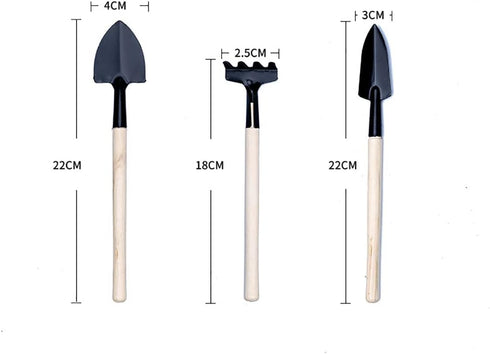 6 Pcs Small Rake Shovel Spade Set Mini Garden Succulent Tools Set Gardening Tool Kit Transplanting Planting Tools Kit...