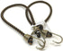 2 PC Heavy Duty Industrial 24" Bungee Cords – 2/5-Inch Diameter Cord - Coated Steel Hooks...