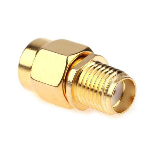 SMA Female to RP-SMA Male Jack Adapter, 50ohm, Pure Brass, Antenna, Coaxial, 4 Pack...
