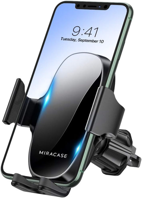 Miracase Phone Holders for Your Car with Metal Hook Clip, Air Vent Cell Phone Car Mount, Hands Free Universal Automobile Cradle Fit for iPhone And...