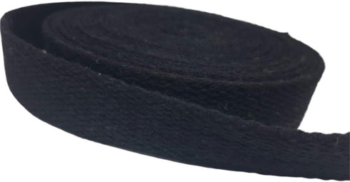 Heavy Cotton Webbing 1 Inch - Straps for Arts and Crafts - (Black, 10 Yards), MATADOR USEFUL GOODS...