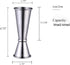 Yesland 3 Pcs Double Cocktail Jigger - Double Jigger and Japanese Style Stainless Steel Bar Measuring Jigger - 0.5 Oz to 2 Oz Jiggers -Silver Alco...