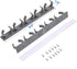 Upgraded Kitchen Spice Rack Organizer Adhesive Spice Gripper Clips Strips Cabinet Holder, 4 Pack Spice Hooks with Screws,Holds 20 Jars (Grey, 4)...