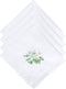 11" Embroidered Lace Cotton Handkerchiefs for Women, Elegant Floral Ladies Hankies with Lace Edge for Daily Use Party Wedding...
