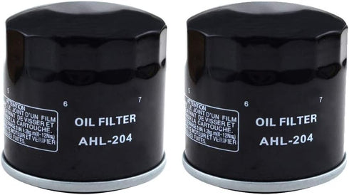 AHL 204 Oil Filter for KAWASAKI VN1500 VULCAN NOMAD 1500 1999-2001 / NOMAD F/I 1500 2001-2004 (2 pcs)...