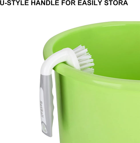 SetSail Scrub Brush, Heavy-Duty Scrub Brushes for Cleaning with Stiff Bristles Cleaning Brush for Shower, Bathroom, Carpet, Kitchen and Bathtub Sc...