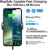 Dekala Magnetic Car Mount Charger, Wireless Car Charger for Magsafe with RGB Ambient Light, 15W Fast Charging Auto-Alignment Air Vent Phone Holder...