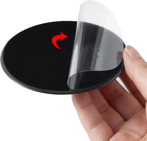 (2 Pcs 80mm 3M VHB Adhesive Dashboard Pad Mounting Disk for Suction Cup Phone Mount & Garmin GPS Suction Mount Dash Cam Holder Stick On Universal ...