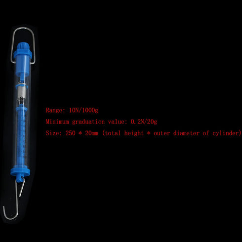 Spring Scale TAODAN 5PCS 5 Sizes Scientific Plastic Transparent Tubular Spring Balance, Hanging Tube Spring Scale, 1N, 5N, 10N, 20N, 30N...