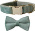 Bowtie Dog Collar, Soft & Comfy Velvet Dog Bow tie Collar, Detachable and Adjustable Dog Collars for Small Medium or Large Dogs and Cat with Safet...