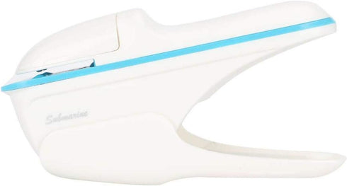 Stapleless Stapler, Staple-Free Stapler Paper Clinch Desktop No Staples Stapler for Office School, up to 9 Sheets Binding (White)...