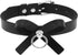 2Pcs Soft Faux Leather Collar and Leash Set for Women,Bow Choker Necklace with Hauling Chain Cosplay Jewelry Gift for Pet Role Play...