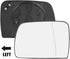 X AUTOHAUX Car Driver Left Side Rearview Mirror Glass Heated with Backing Plate for BMW X5 2000-2006...