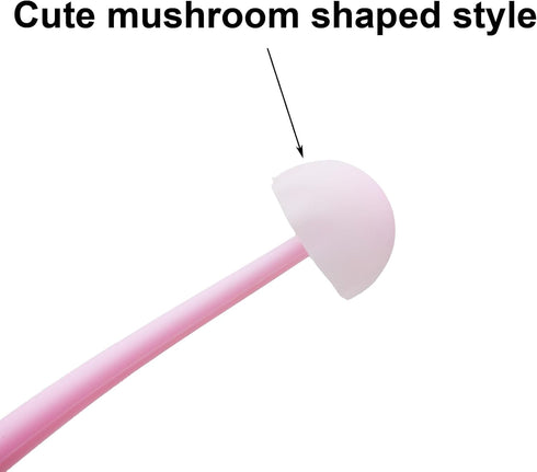 Maydahui 20PCS Cute Mushroom Rollerball Pens Bendable Soft Silicone Mushroomy Gel Black Ink Pen Jellyfish Shaped Pens for Student Teacher Office S...