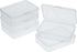 5 Pcs Mini Plastic Storage Containers Box with Lid, Small Storage Containers Travel Case 4x3x1 Inches Clear Rectangle Box Organizer for Collecting...