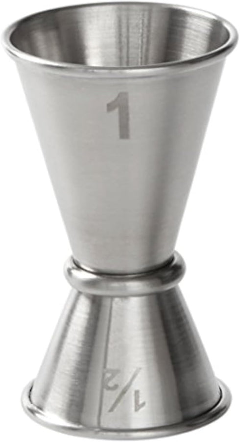 American Metalcraft JG1 Japanese-Style Jigger, Stainless Steel, 1/2 oz. x 1oz. Capacity, 1-3/4" Diameter x 2-3/4" Height...