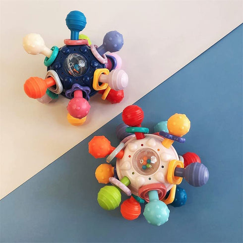 Baby Teething Toys Sensory Baby Toys chew Toys Teething Ball Rattle teethers Toys Grasping Activities Baby Toys for 0-6-12-18 Months Girls Boys Gi...