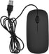 Wired Keyboard and Mouse, Ultra-Thin USB Keyboard Optical Mouse Mice Set ComboFull Size Wire Corded Keyboard Mouse Combo Set with Number Pad for L...