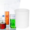 Beaker, PTFE Teflon Beaker Acid and Alkali Resistant PTFE Beakers High Lubrication White Measuring Cup for Lab(250ml)...