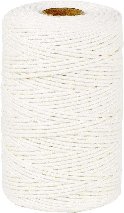 PerkHomy Cotton Butchers Twine String 500 Feet 2mm Twine for Cooking Food Safe Crafts Bakers Kitchen Butcher Meat Turkey Sausage Roasting Gift Wra...