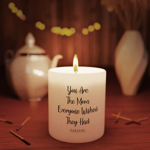 Gifts for Mom - Scented Candle - Luxury Candles for Home Scented - Birthday Gifts for Mom (Large 14 oz) (Mom White Candle, Vanilla)...