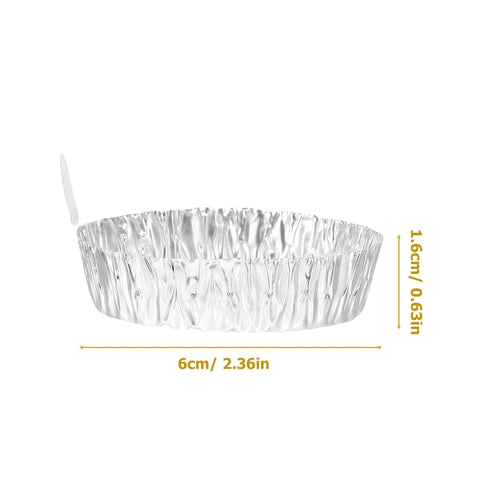 100Pcs Weigh Boats Lab Tray - 42ml Aluminum Round Dishes Weigh Container for Scale Mixing Liquid and Powder...