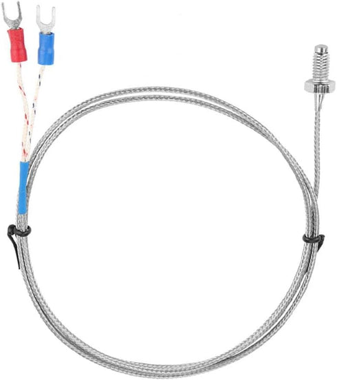 Thermocouple K Type M6 Screw Fine Thread Type K Thermocouple Temperature Sensor Wire 0-400? 1M/2M/3M/4M/5M(3m)...
