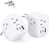 ?2 Pack? Switzerland Travel Plug Adapter, Type J Power Adapter with 3 Outlets, 3 USB Ports (2 USB C), Travel Essentials US to Switzerland, Rwanda,...