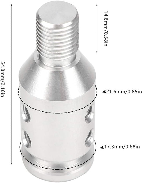 Shift Knob Adapter, Automotive Gear Manual Transmission Non Threaded Shifters Kit Universal Car Aluminum Alloy Racing Replacement Retainer with Sc...