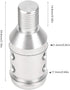 Shift Knob Adapter, Automotive Gear Manual Transmission Non Threaded Shifters Kit Universal Car Aluminum Alloy Racing Replacement Retainer with Sc...