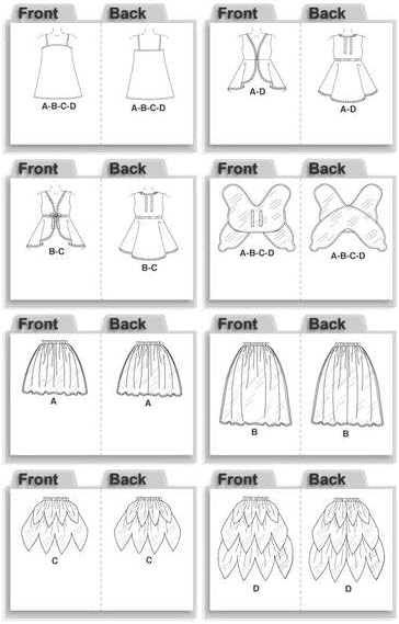 McCall's M4887 Girl's Fairy Halloween Costume Sewing Pattern, Sizes 6-8...
