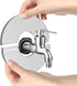 Wall Split Flange Stainless Steel Escutcheon Plate plumbing Cover Self-Adhesive Round for 50mm Diameter Pipe...