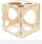 Worown 14 Holes Collapsible Wood Balloon Sizer Box, 1-10 Inch Balloon Sizer Cube, Balloon Size Measurement Tools for Balloon Arches, Balloon Colum...