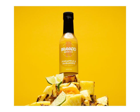 Pineapple And Habanero Hot Sauce By Bravado Spice Gluten Free, Vegan, Low Carb, Paleo Hot Sauce All Natural 5 oz Hot Sauce Bottle Award Winning Go...