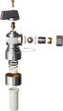 PROFLO PFXQAQ32 FastFit 5/8" Push x 3/8" OD Angle Stop Quarter 1/4" Turn - Chrome...