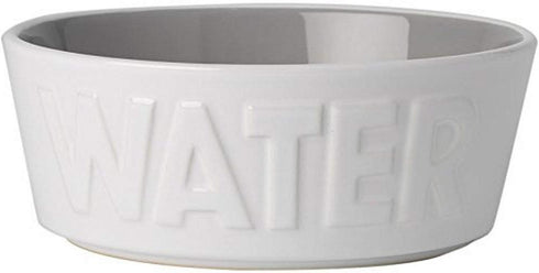 PetRageous 14014 Back to Basics Dishwasher and Microwave Safe Dog Water Bowl 6-Inch Diameter 2.25-Inch Tall 2.5-Cup Capacity For Medium and Large ...