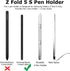 for Samsung Galaxy Z Fold 5 S Pen & Pen Holder, Slim Lightweight PC Z Fold 5 S Pen Holder New Stylus High Sensitive & Precision Silicone Tip Capac...