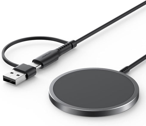 JSAUX Magnetic Wireless Charger Compatible for MagSafe Charger/iPhone 15/15 Pro/15 Plus/15 Pro Max/14/14 Pro/14 Plus/14 Pro Max/13/13 Pro/13 Pro M...